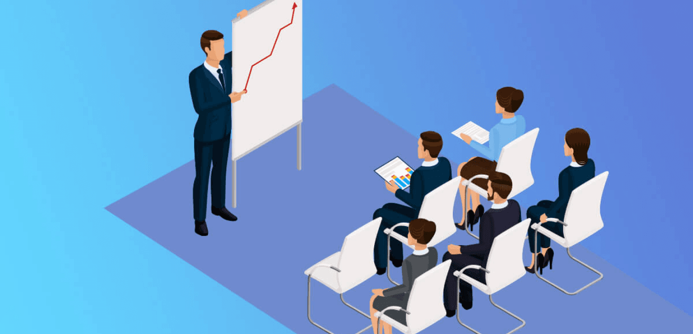 ADO ERP consultant training business staff on the ERP system
